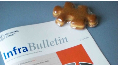 Idee von Monika Folini: Gebackenes Puzzleteil